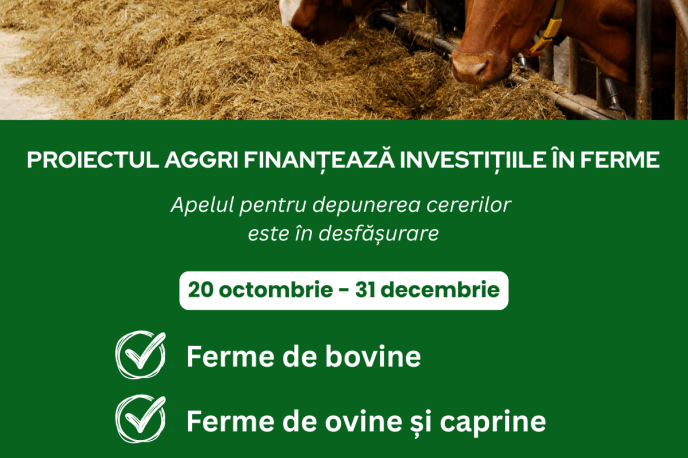 ПОСЛЕДНИЕ ДНИ ДЛЯ ПОДАЧИ ЗАЯВОК В РАМКАХ ПРОЕКТА AGGRI ДЛЯ ЖИВОТНОВОДОВ, ЗАНИМАЮЩИХСЯ РАЗВЕДЕНИЕМ КРУПНОГО РОГАТОГО СКОТА, ОВЕЦ И КОЗ