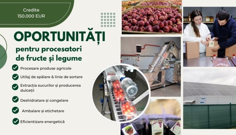 ФЕРМЕРЫ МОГУТ ПОЛУЧИТЬ 150 ТЫСЯЧ ЕВРО НА ДЕЯТЕЛЬНОСТЬ ПО ПЕРЕРАБОТКЕ, УПАКОВКЕ И ХРАНЕНИЮ